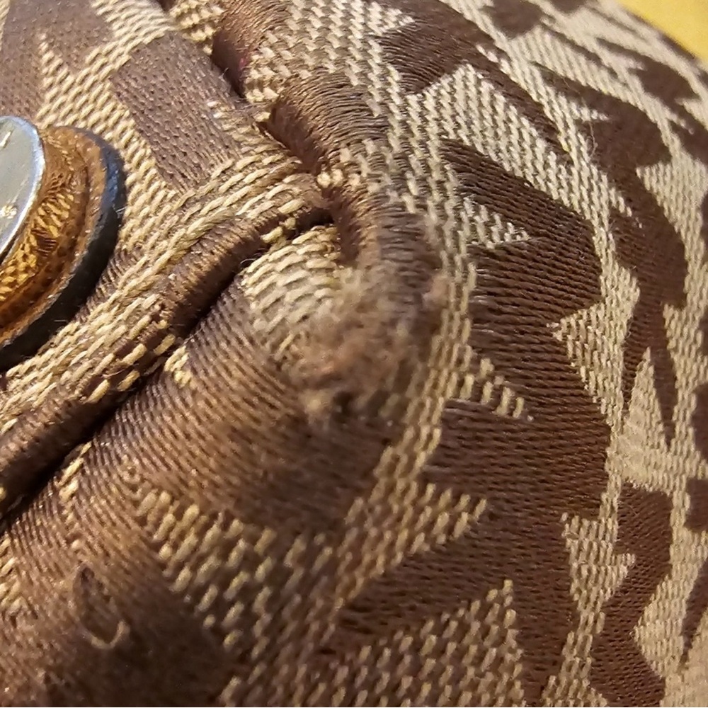 Michael Kors Tan & Brown Logo Tote - Picture 5 of 5